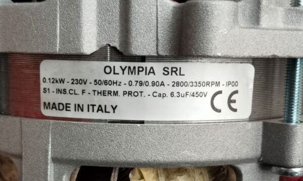 OLYMPIA FIRIN FAN MOTORU 0,12 KW NOVA006 EMP.