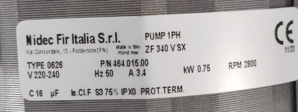 LGB POMPA ZF 340 VSX 0,75 KW PRTOBİ.