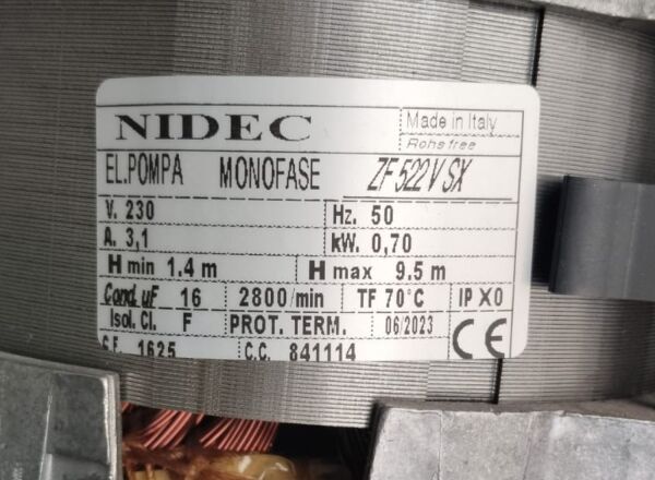 LGB ZF-522 VSX ELX. GİYOTİN POMPA KAPASİTÖRLÜ 0,7 KW