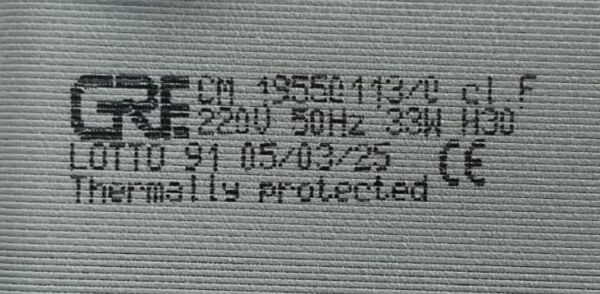 GRE BUZ MAKİNASI POMPASI CM 19550113\0  33W